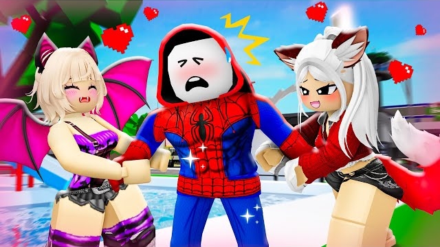 Бэтгёрл и Вулф Гёрл влюбляются в Человека-паука Джей Джея! Анимация смотреть онлайн