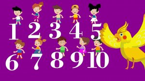 Считаем до 10 и учим цвета с попугаем Илюшей - Любаша Зебра в клеточку - Песенки для детей малышей