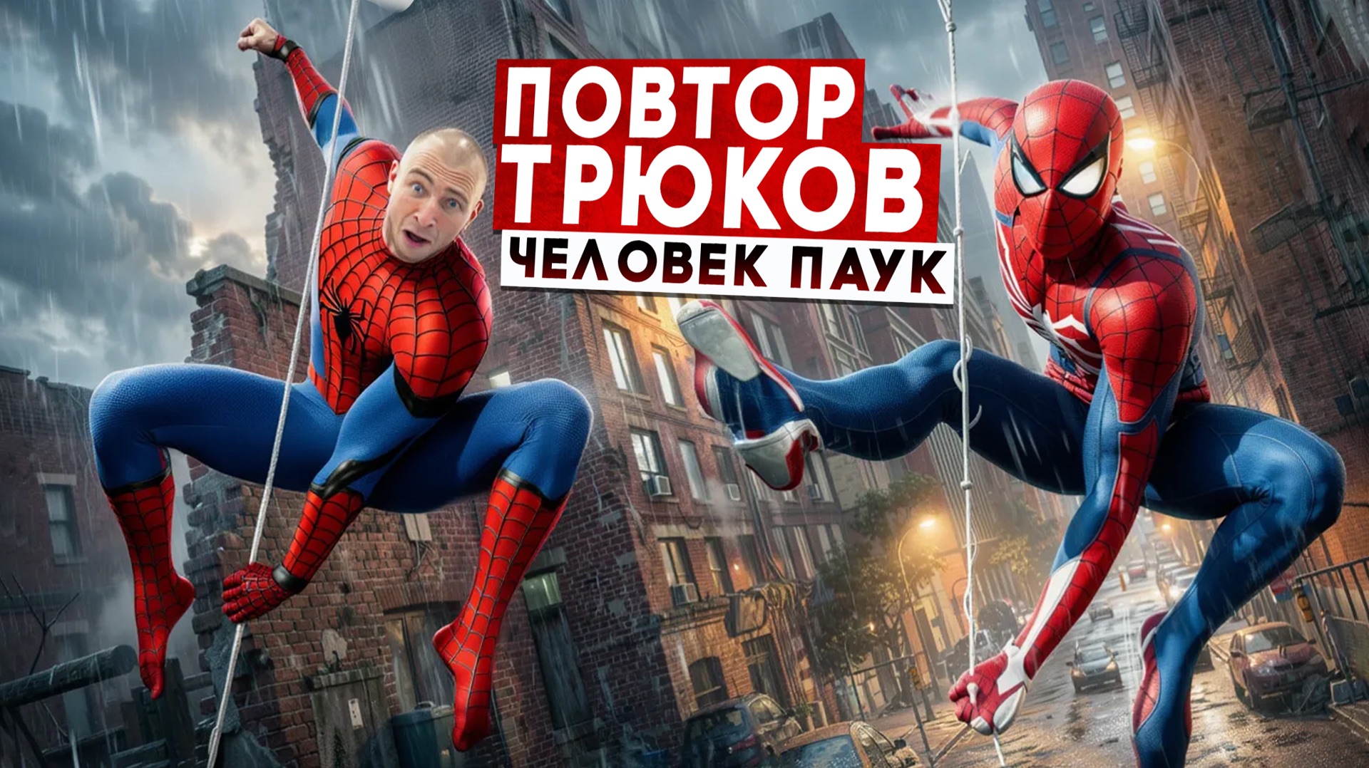 ПРОБУЮ ПОВТОРИТЬ ТРЮКИ ЧЕЛОВЕКА ПАУКА в РЕАЛЬНОЙ ЖИЗНИ! смотреть онлайн