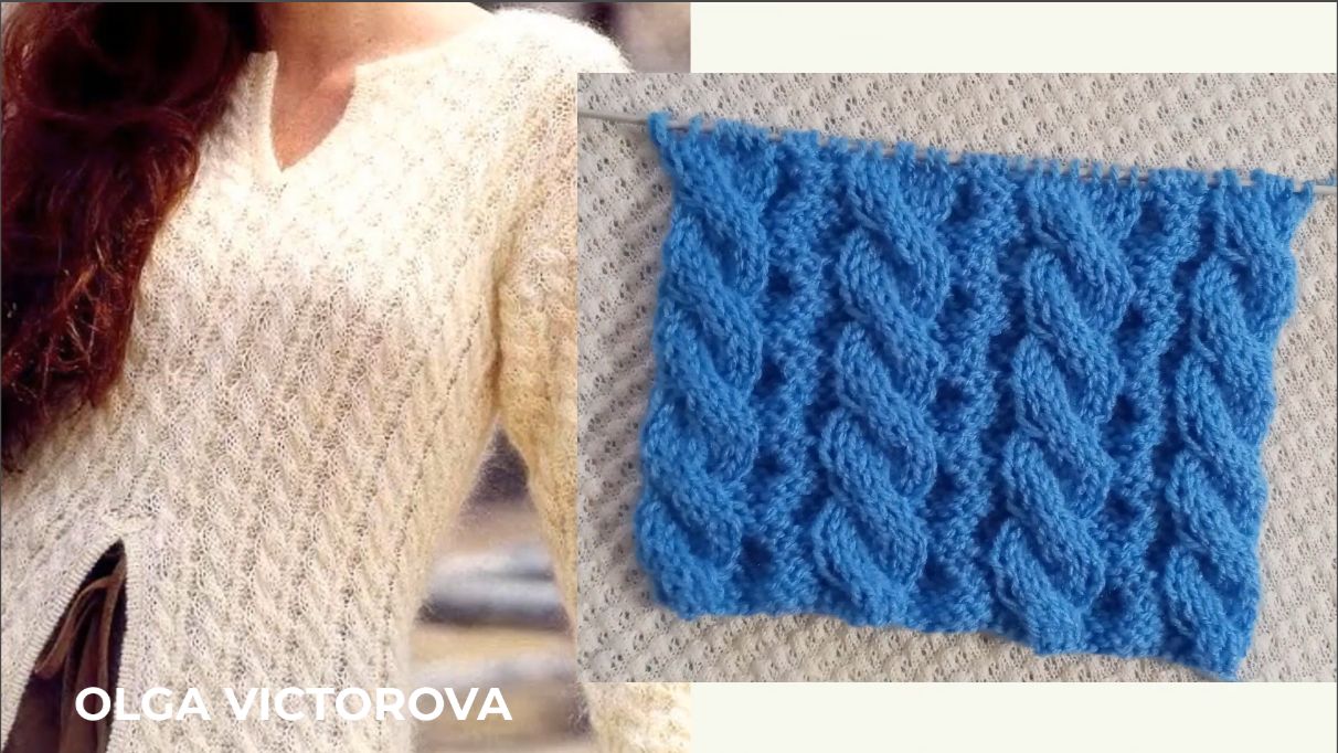 532 ДВУСТОРОННИЙ УЗОР ИЗ ЖГУТОВ Вязание Узоры спицами смотреть онлайн