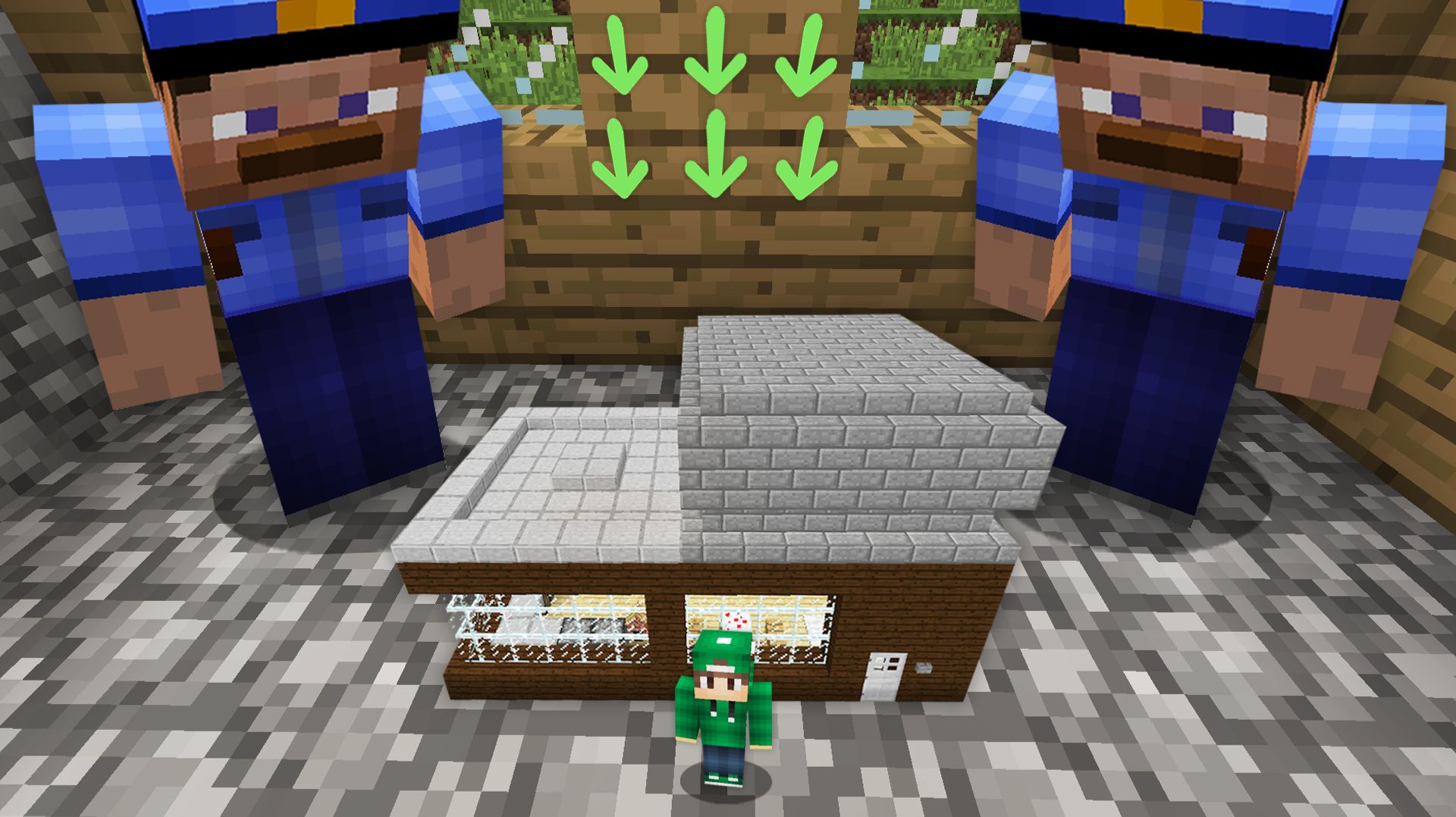 Я УМЕНЬШИЛСЯ ЧТОБЫ СПРЯТАТЬСЯ ОТ ПОЛИЦИИ В МАЙНКРАФТ | Риколит Minecraft