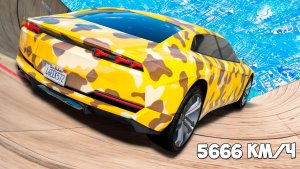 Спуск с горы без тормозов на чит тачках в ГТА 5! Эксперимент в GTA 5 Online