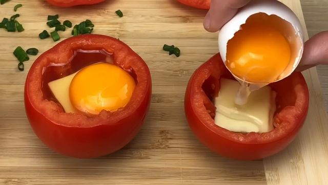 Просто положите яйцо в помидор и вы будете в восторге! Рецепт завтрака смотреть онлайн
