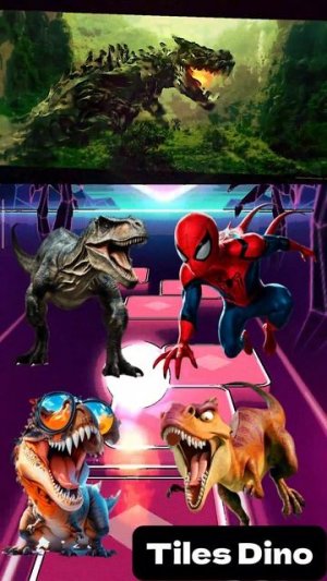 КТО САМЫЙ КРУТОЙ? - Мультики про Динозавров уровень 119 | МУЛЬТФИЛЬМЫ ДИНОЗАВРЫ в Tiles Hop