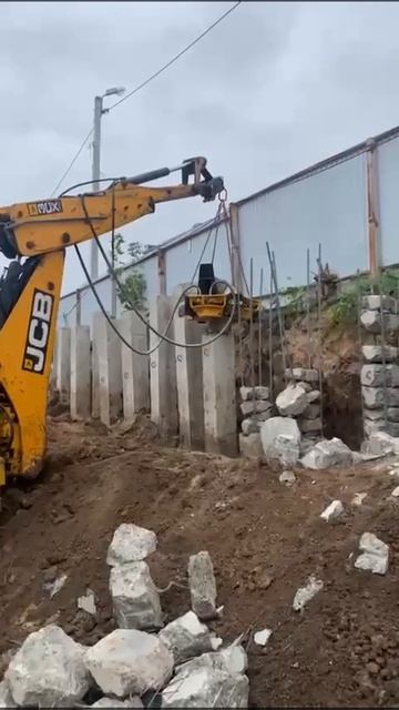 Обрубщик свай Exten A380XZY на экскаваторе погрузчике JCB 3CX-5CX смотреть онлайн