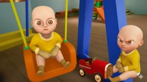 малыш в желтом в садике