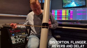 Double Bass String in Drainage Pipe by Jelle Dittmar