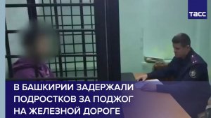 В Башкирии задержали подростков за поджог на железной дороге