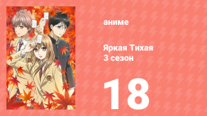 Яркая Тихая 3 сезон 18 серия (аниме-сериал, 2019)