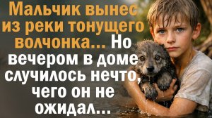 Мальчик вынес из реки тонущего волчонка… Но вечером в доме случилось нечто, чего он не ожидал…