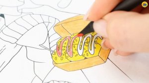 РАСКРАСКА С ЦВЕТНЫМ ФОНОМ. ФАНТАЗИЙНОЕ АНИМЕ