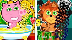 СЕМЕЙКА ЛЬВОВ. БОГАТЫЙ VS БЕДНЫЙ