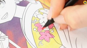 РАСКРАСКА С ЦВЕТНЫМ ФОНОМ. ЭСТЕТИКА ВОСТОКА