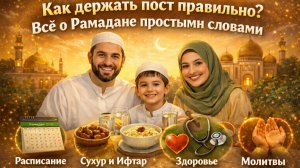 Как держать пост (уразу) в Рамадан? Что можно, что нельзя, намерение и тд