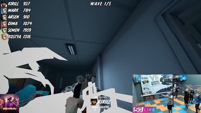 Запись стрима от 03.02.2026 г / 6 Игроков / Командная VR-игра / Зомби-шутер Госпиталь