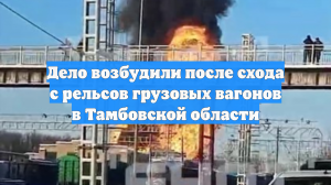 Дело возбудили после схода с рельсов грузовых вагонов в Тамбовской области