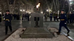 Ритуал зажжения факелов от Вечного Огня в Новороссийске