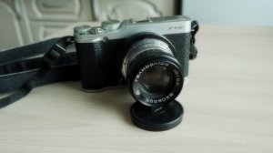 Объектив Гелиос 103 на камере Fujifilm x-A2