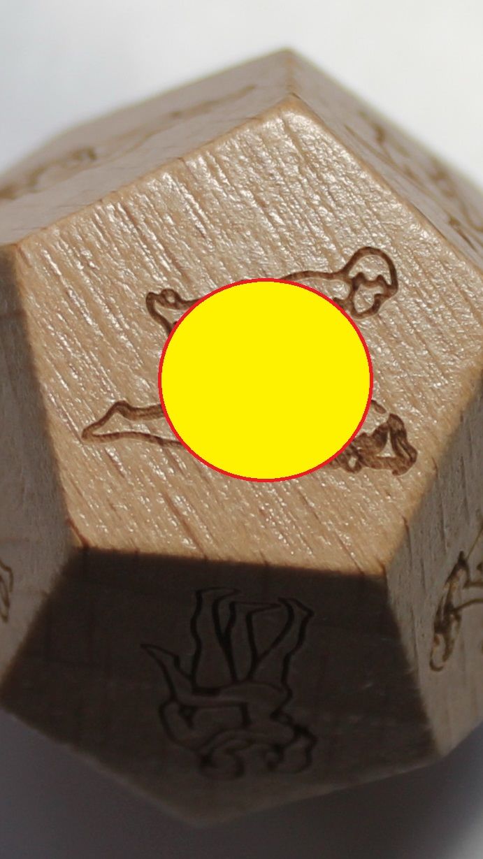 18+ эротический кубик. 12 граней (поз))