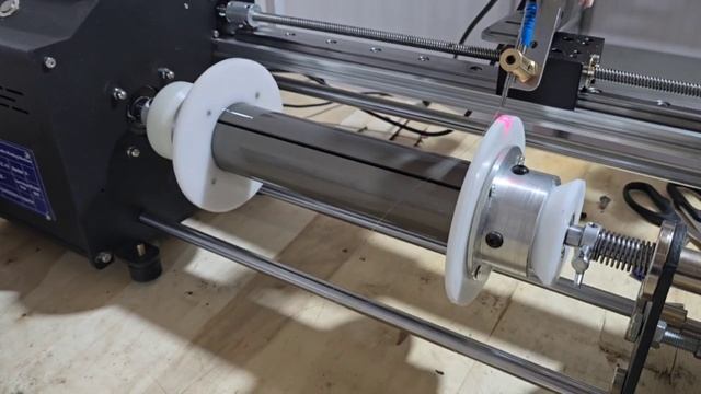 Обзор на Окопный станок с лазером (внутренняя размотка)