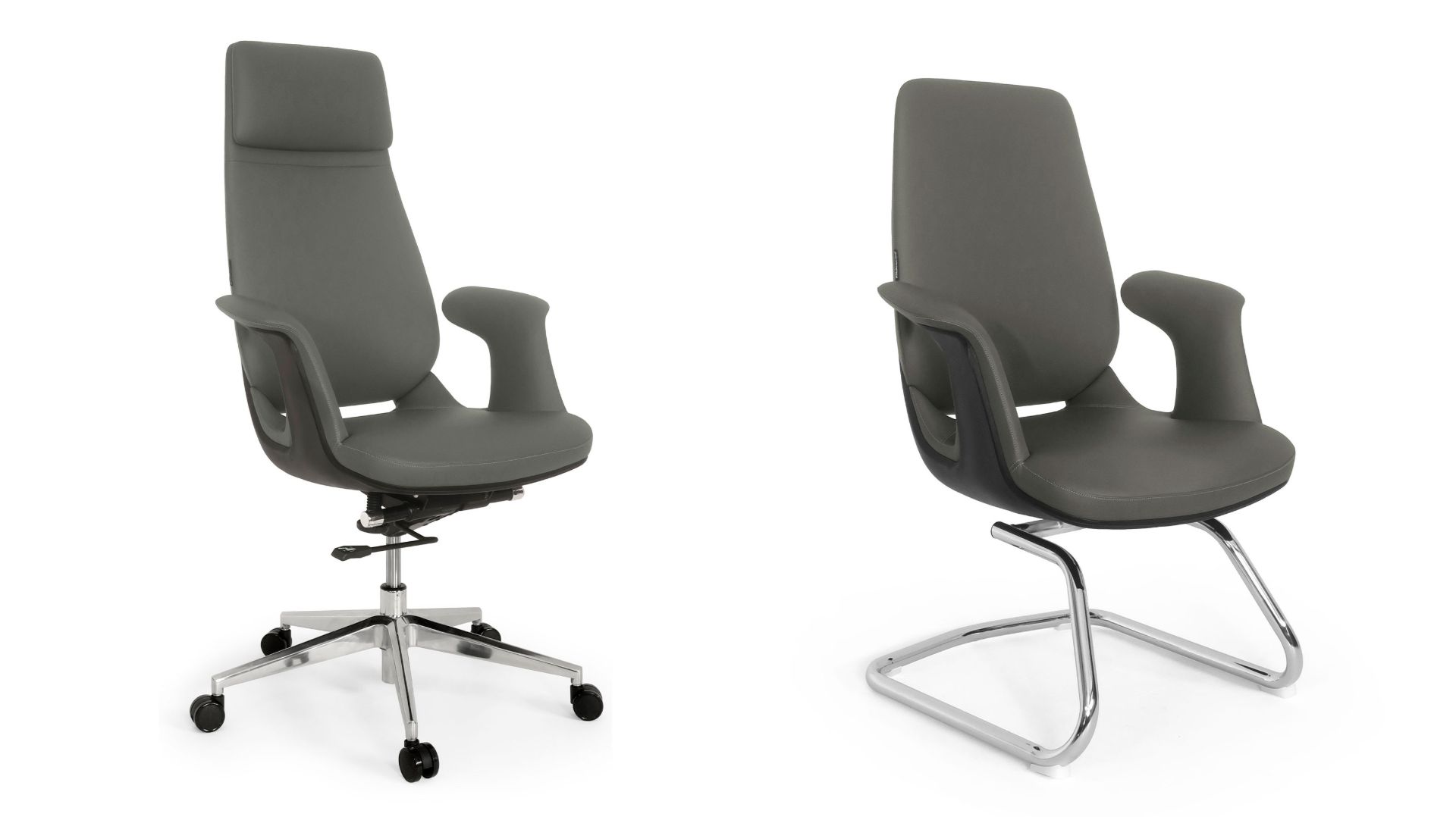 LF0-PY38 — Кресло для руководителя и кресло-компаньон LF0-PY38-2 — кресло для посетителей