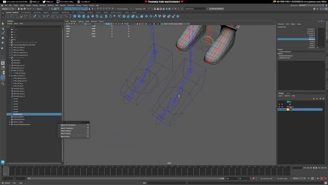 Character Rigging in Maya! Episode 7 - Creating the IK Leg Controls - Dikko (1080p, h264)
