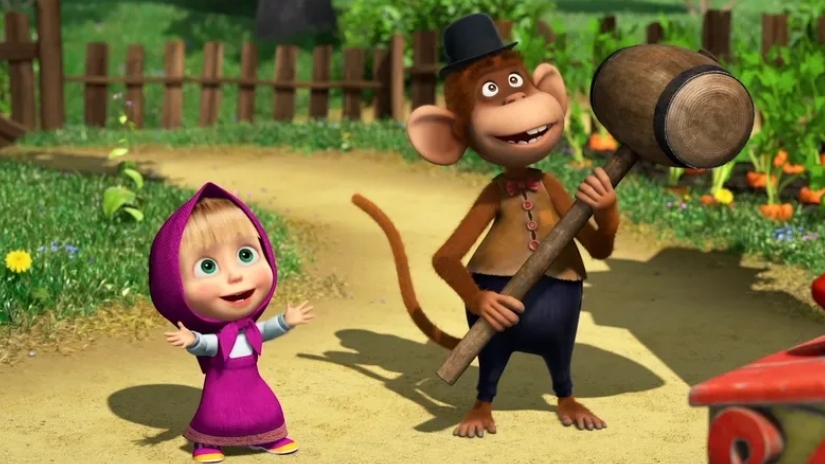 Маша и медведь. Фермерская лавка. мультфильм игра смотреть онлайн