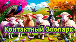 🐑🐰🐔🦜 Знакомство с милыми животными в контактном зоопарке! 🤩