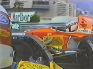 Формула 1. Столкновение Шумахера и Алези на Гран-при Монако 1992 (гонка)