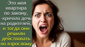 - Это моя квартира по закону, -кричала дочь, и тогда они решили действовать по взрослому