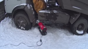 Запуск КАМАЗА после зимовки.