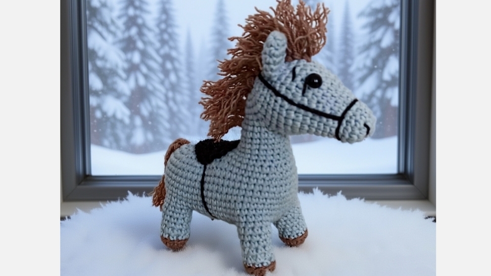 Лошадка крючком ч.1 ножки ушки , мордочка. смотреть онлайн