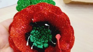 Брошь мак своими руками. Мастер-класс брошка с цветком мак