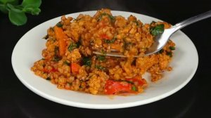 Гречка на сковороде | Гречка с фаршем | Гречка с луком и морковью на сковороде