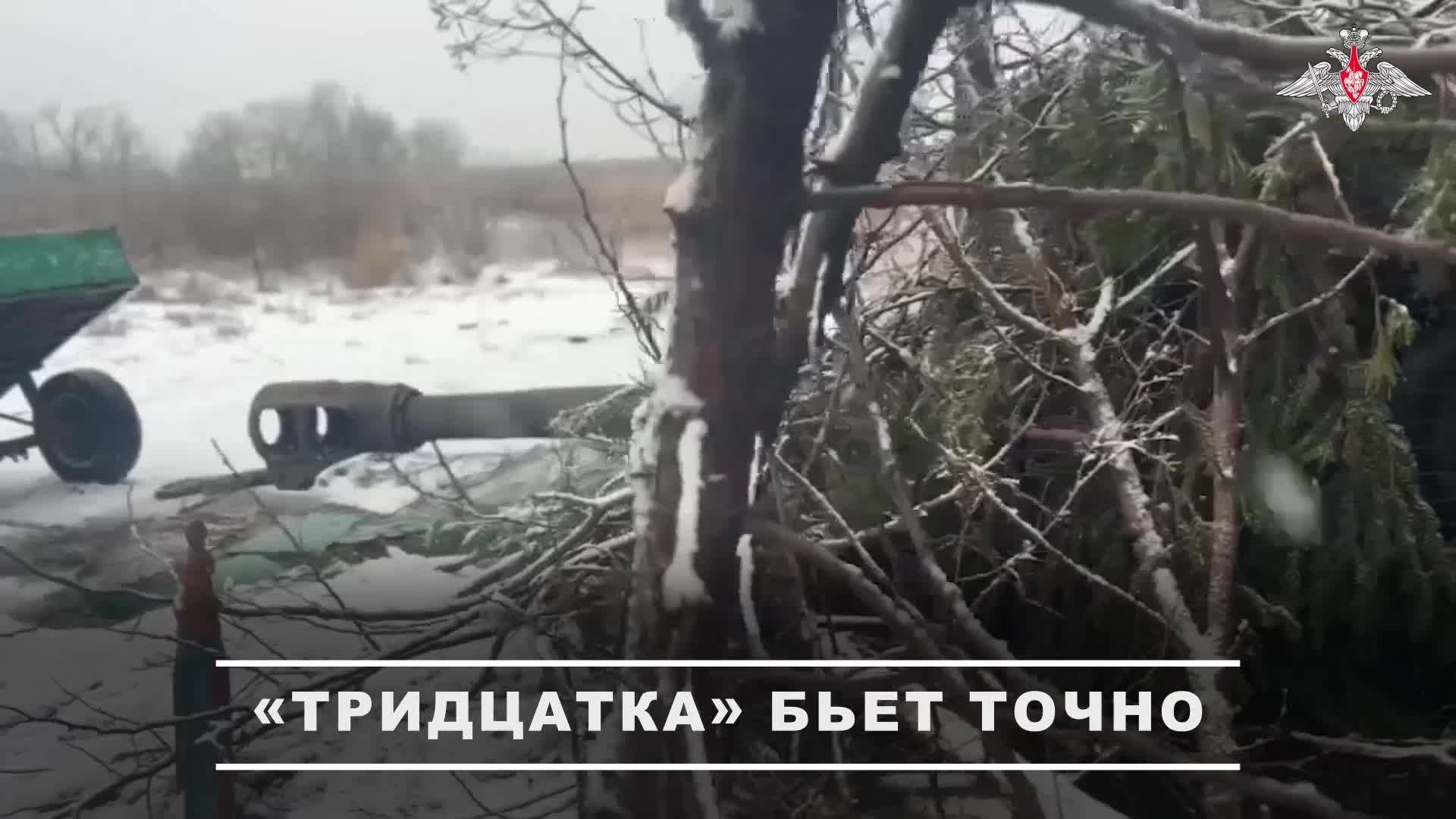 ⚔ Расчет орудия Д-30 Тульских десантников уничтожил наблюдательный пункт ВСУ в Сумской области. смотреть онлайн