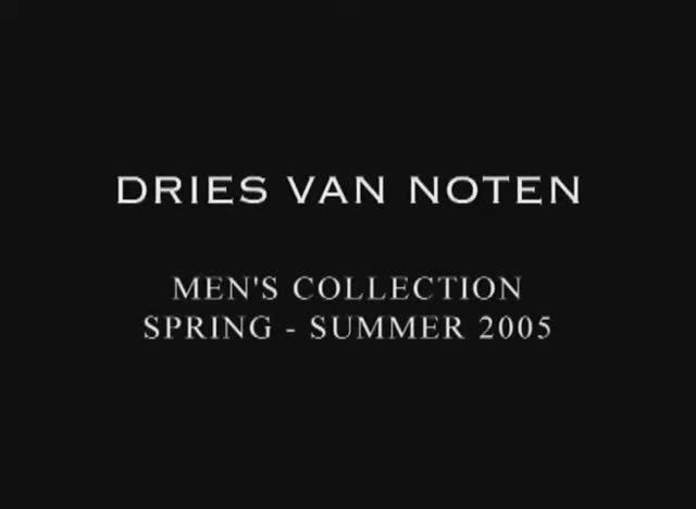 Показ мужской коллекции Dries Van Noten сезона весна-лето 2005 без звука