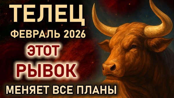 Телец. Февраль планы меняются, готовьтесь. Этот рывок произойдет. Гороскоп февраль 2026 Телец