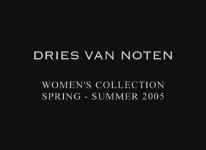 Показ женской коллекции Dries Van Noten весна-лето 2005 (без звука)