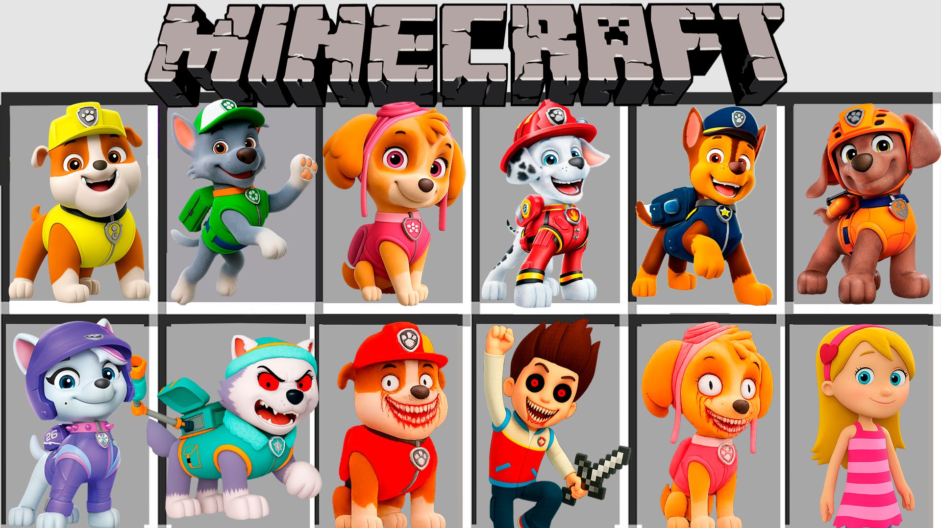 ЩЕНЯЧИЙ ПАТРУЛЬ НАСТОЛЬНАЯ ИГРА МОД РАЙДЕР EXE ГОНЩИК СКАЙ В МАЙНКРАФТ МУЛЬТИК