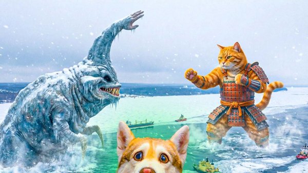 Подготовка к битве с HAND SEA MONSTER!! Хаски Бублик Говорящая собака