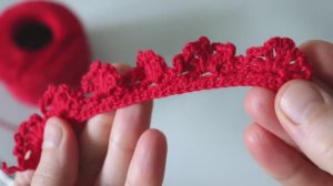 Очаровательная кайма крючком