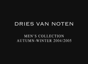 Показ мужской коллекции Dries Van Noten осень-зима 2004-2005
