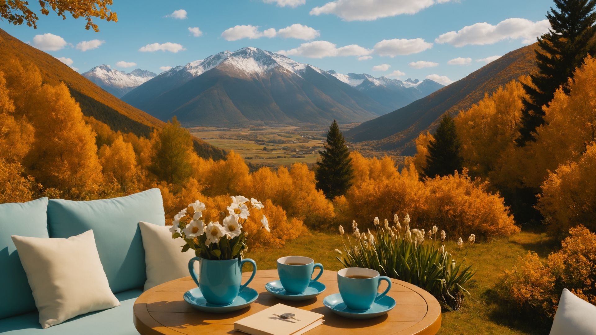 Утро в горах. 🌄 Спокойный вид на природу и тихое пение птиц для расслабления. смотреть онлайн