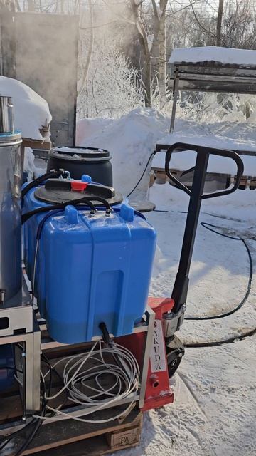 Комплекс оборудования высокого давления с дизельным нагревом