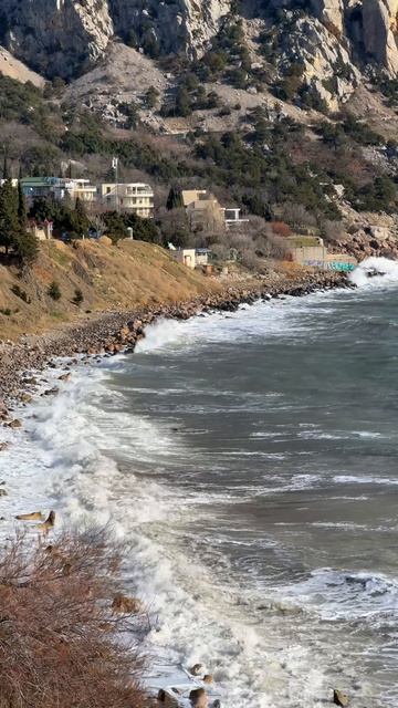 Крым сегодня! Красота волн для вас из Кацивели #крым #кацивели #черноеморе смотреть онлайн