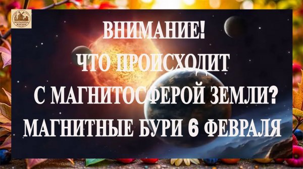 ВНИМАНИЕ! ЧТО ПРОИСХОДИТ С МАГНИТОСФЕРОЙ ЗЕМЛИ. МАГНИТНЫЕ БУРИ 6 ФЕВРАЛЯ 2026!