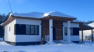 Новый коттедж у леса с навесом (гаражом) для 2-х машин Косулино - Прохладный под ключ +79221794179