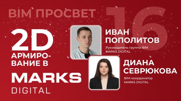 2D Армирование в Revit в MARKS DIGITAL: Всё гениальное - плоско! BIM Просвет
