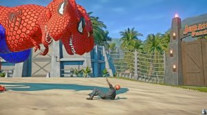 Динозавры. Тиранозавр Рэкс. Индоминус. Снинозавр. Битва Динозавров.