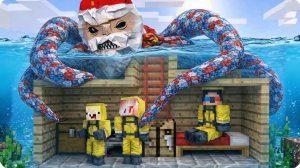 😨Построили БУНКЕР под ВОДОЙ Против ГУГУ ГАГА в Майнкрафт! НУБИК